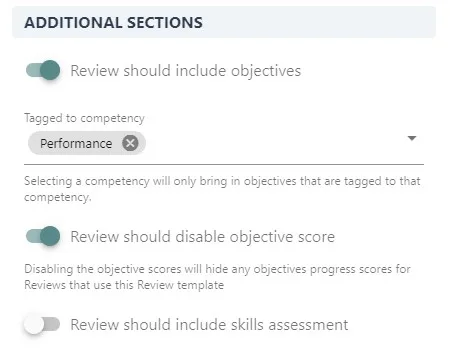 Screenshot from the StaffCircle platform: Sensitive Reviews v.1.30.0