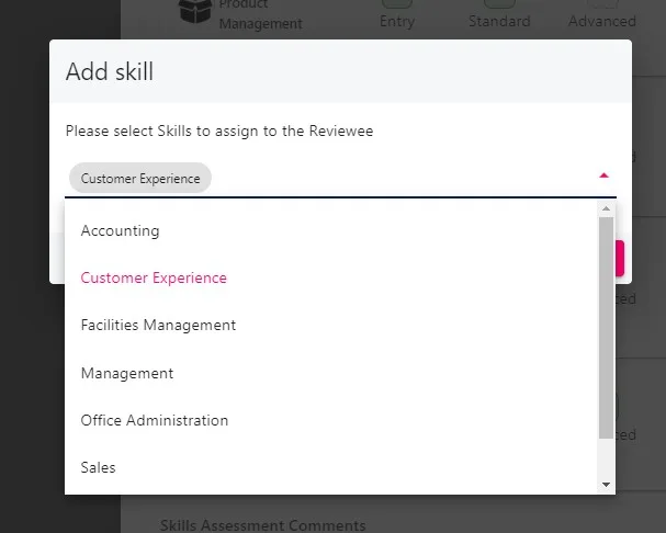 Screenshot from the StaffCircle platform: Sensitive Reviews v.1.30.0