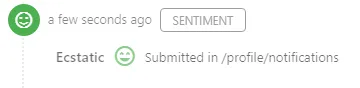 Screenshot from the StaffCircle platform: Sentiment Survey (Menu): Overview