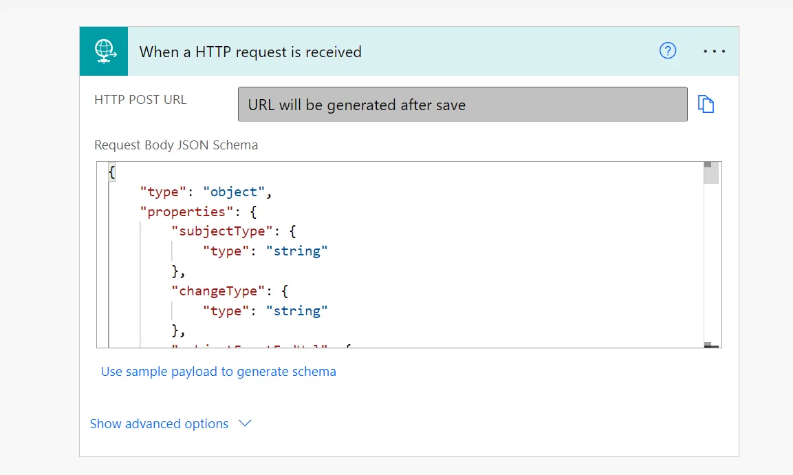 Screenshot from the StaffCircle platform: Setting up 2-way user sync into Active Directory using Power Automate