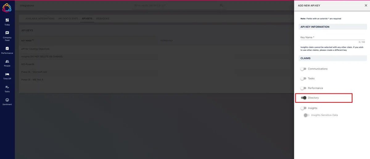 Screenshot from the StaffCircle platform: Setting up the Workable Integration