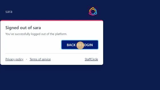 Screenshot from the StaffCircle platform: Setup E-Sign