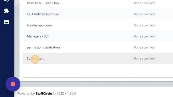 Screenshot from the StaffCircle platform: Setup E-Sign