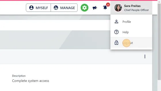 Screenshot from the StaffCircle platform: Setup E-Sign