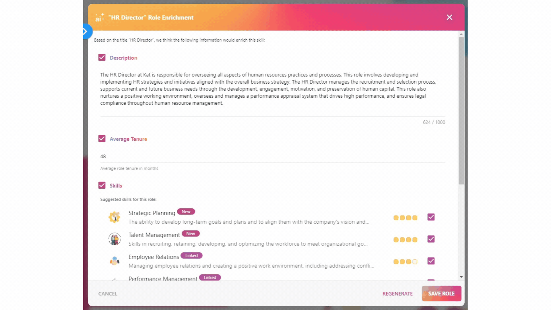 StaffCircle screenshot: roleenrichmentStaffCircleAI xvY