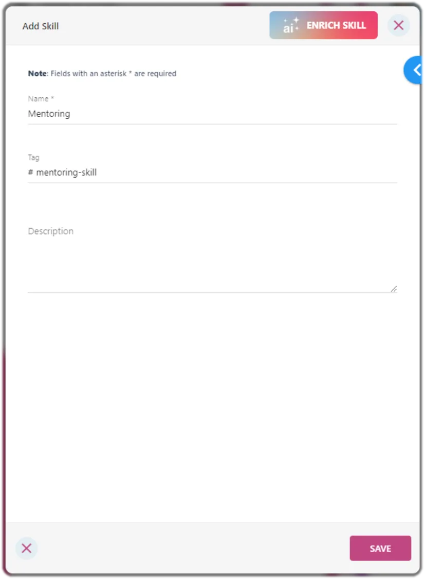 Screenshot from the StaffCircle platform: StaffCircle AI Enrichment v.1.41.0