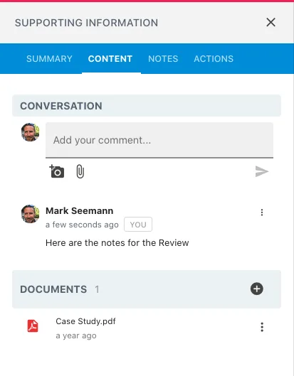 Screenshot from the StaffCircle platform: Success Circles v.1.12.0
