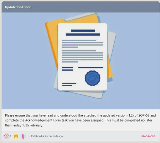 Screenshot from the StaffCircle platform: Task