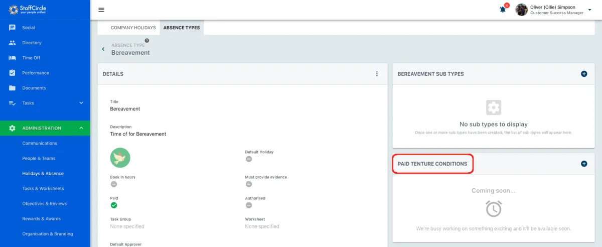 Screenshot from the StaffCircle platform: v.1.0.10 (30/09/2019)