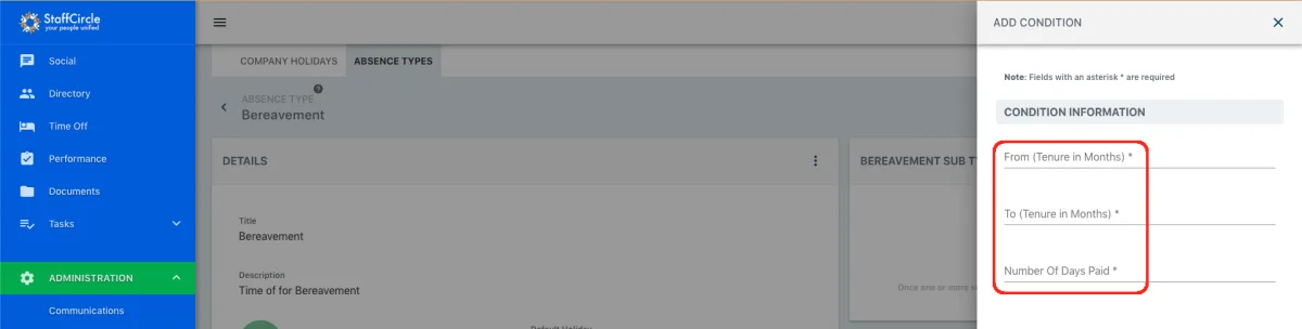 Screenshot from the StaffCircle platform: v.1.0.10 (30/09/2019)