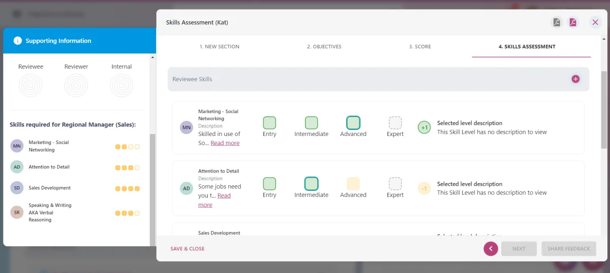Screenshot from the StaffCircle platform: v.1.40.1 (01/08/2024)