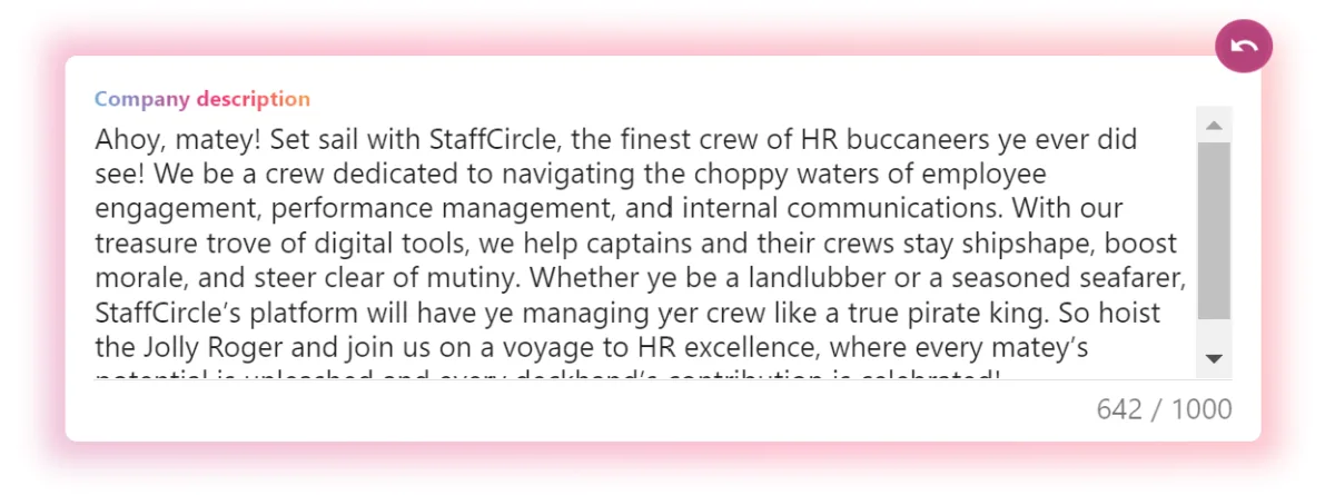 Screenshot from the StaffCircle platform: v.1.41.1 (26/09/2024)