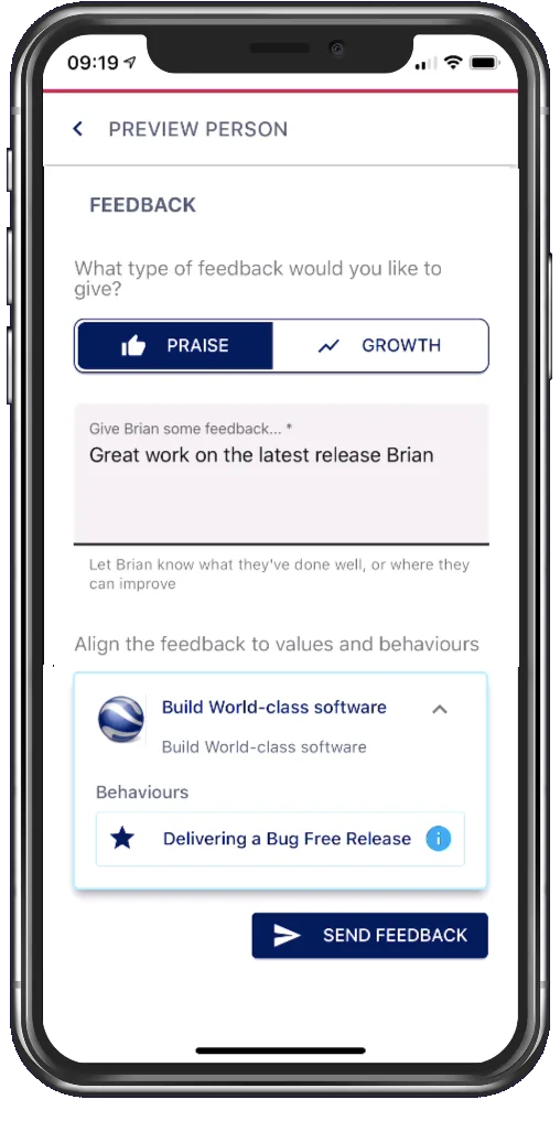 Screenshot from the StaffCircle platform: v.1.8.0 (10/08/2020)