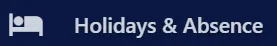 Screenshot from the StaffCircle platform: Year End Task: Carry Over Holidays