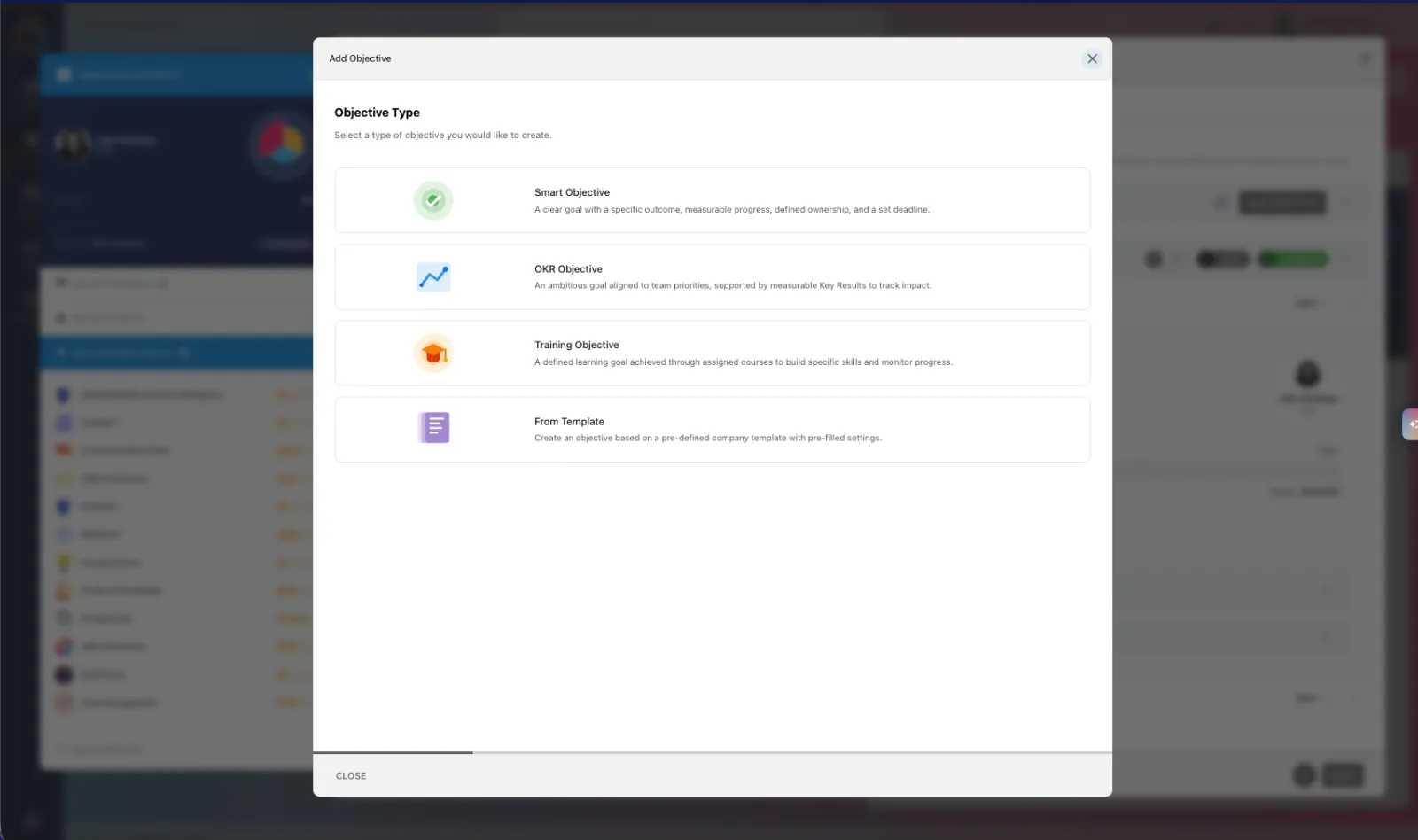 StaffCircle review — choose an objective type