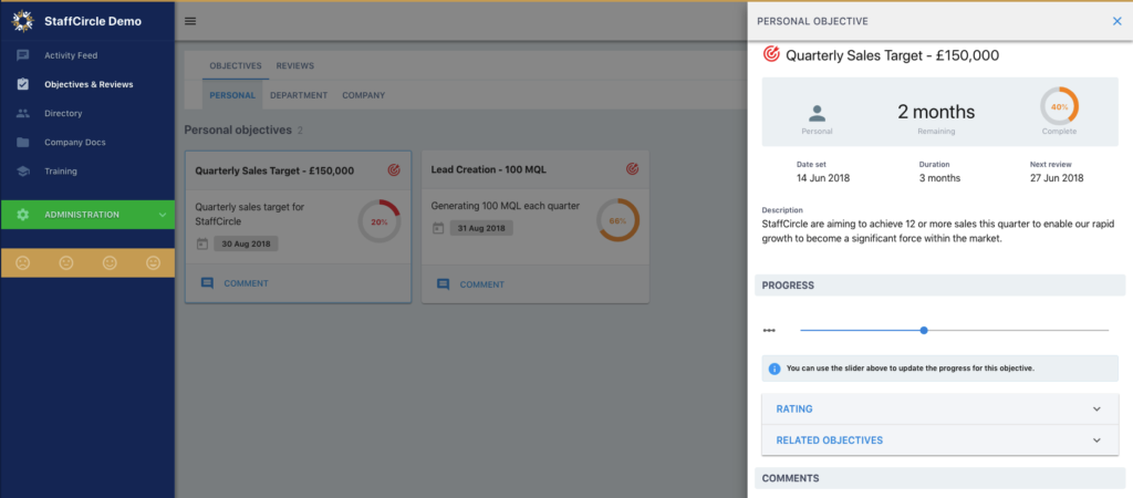 Objectives FullWeb Objectives FullWeb