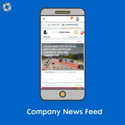 staffcircle company news feed internal communications app