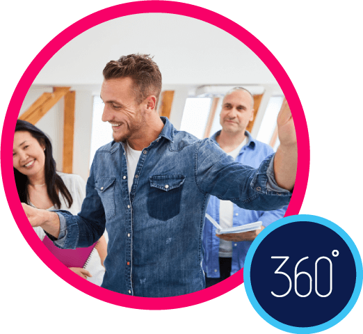 Get actionable insights from the whole company with customisable 360 appraisals & reviews