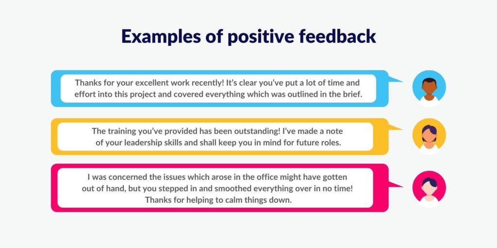 Examples of positive feedback