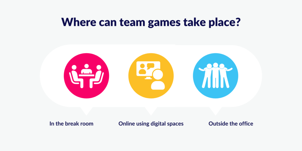 Where can team games take place?