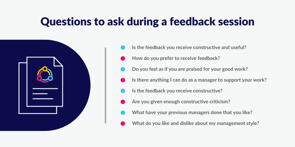 Questions to ask during a feedback session