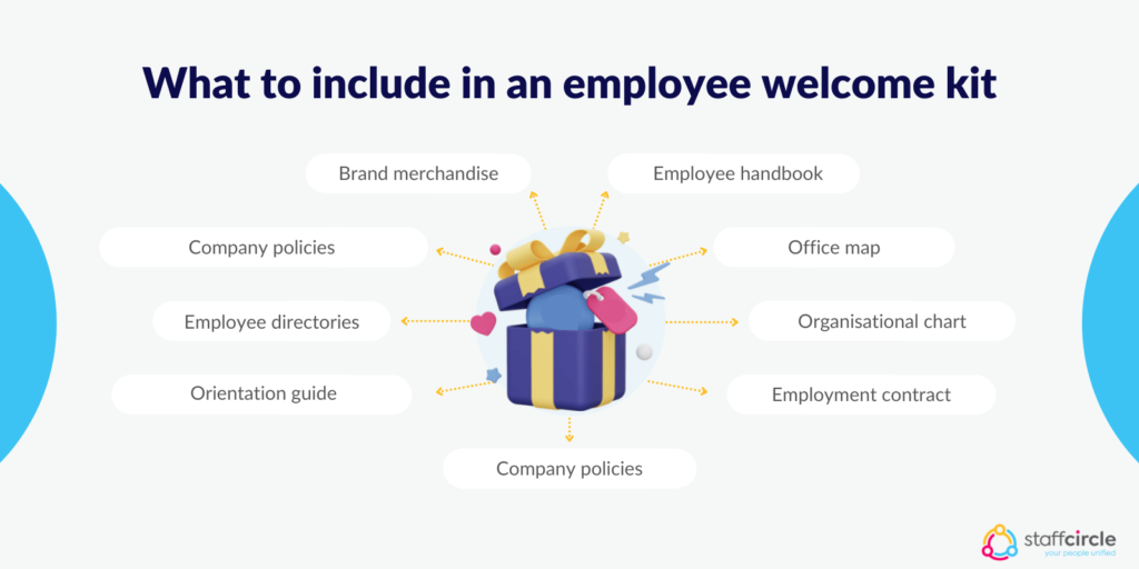 What to include in an employee welcome kit