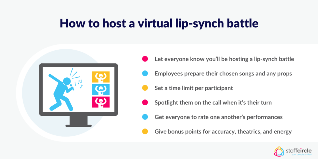 How to host a virtual lip-synch battle