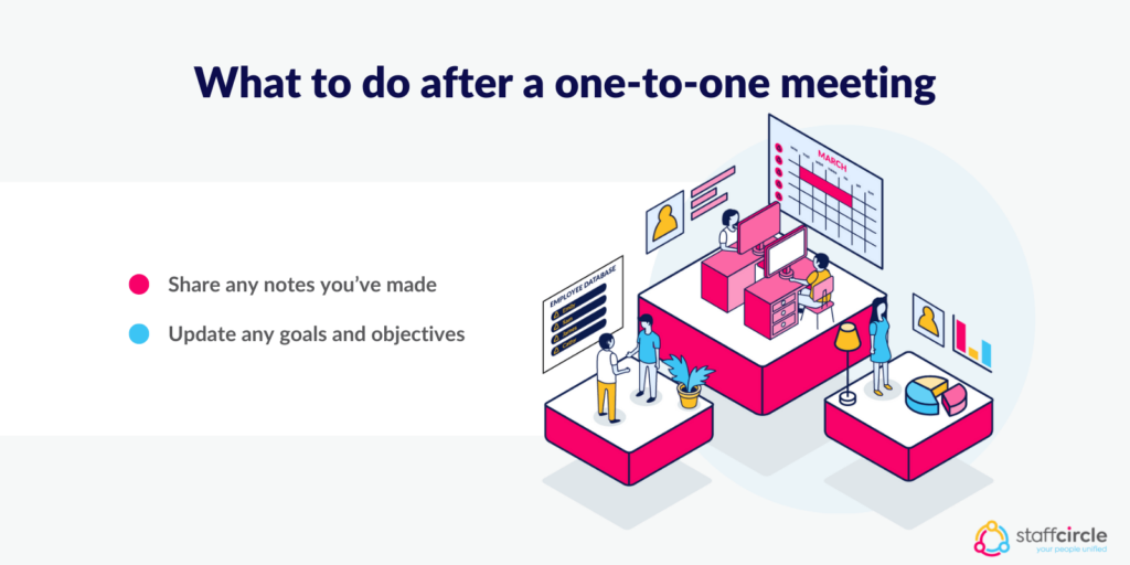 What to do after a one-to-one meeting