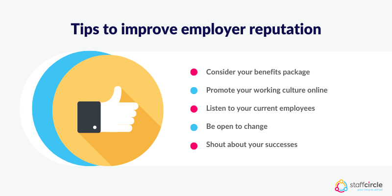 Tips to improve employer reputation