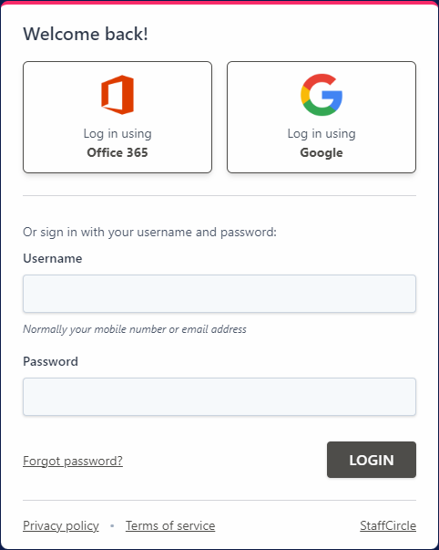 Account validation screen asking for your date of birth before setting a password