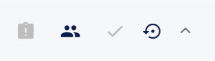 Filter bar buttons including the completed tick and the reset arrow