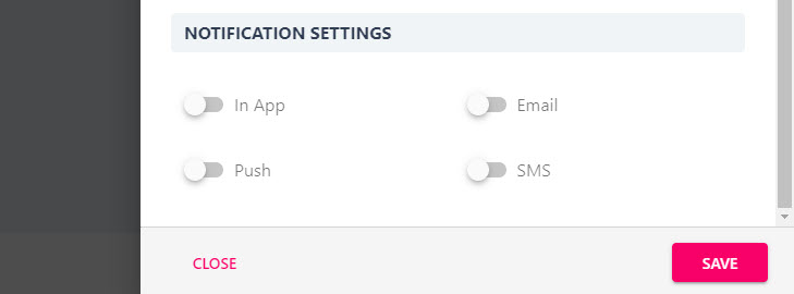 Notification Settings toggles for absence request and approval alerts