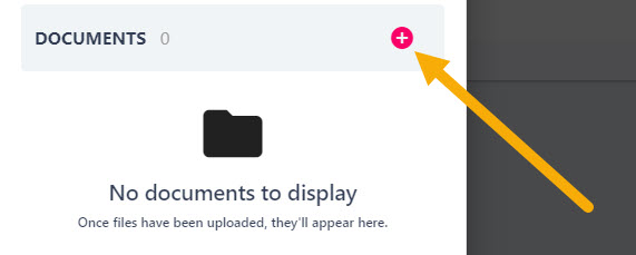 The plus button in the Documents area of the Supporting Information panel