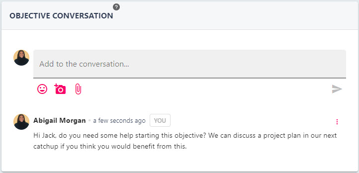 Comment box with the paper aeroplane icon used to submit a comment