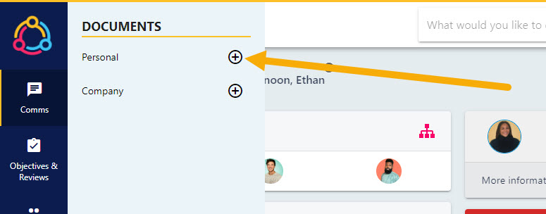 Your personal documents folder opened from the Documents side-bar