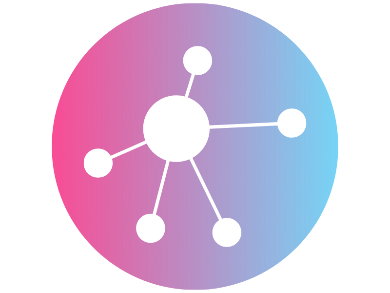 Connected network icon for documenting workplace conversations
