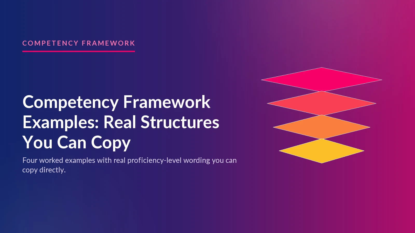 Competency Framework Examples: Real Structures You Can Copy