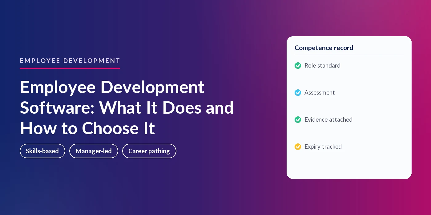 Employee development software explained: skills-based, manager-led, career pathing