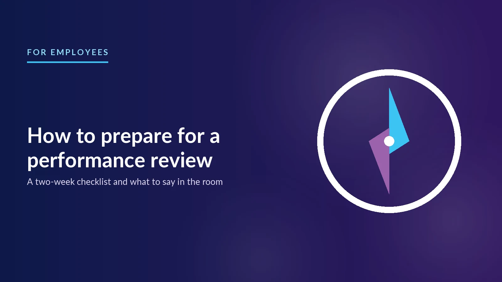 How to prepare for a performance review