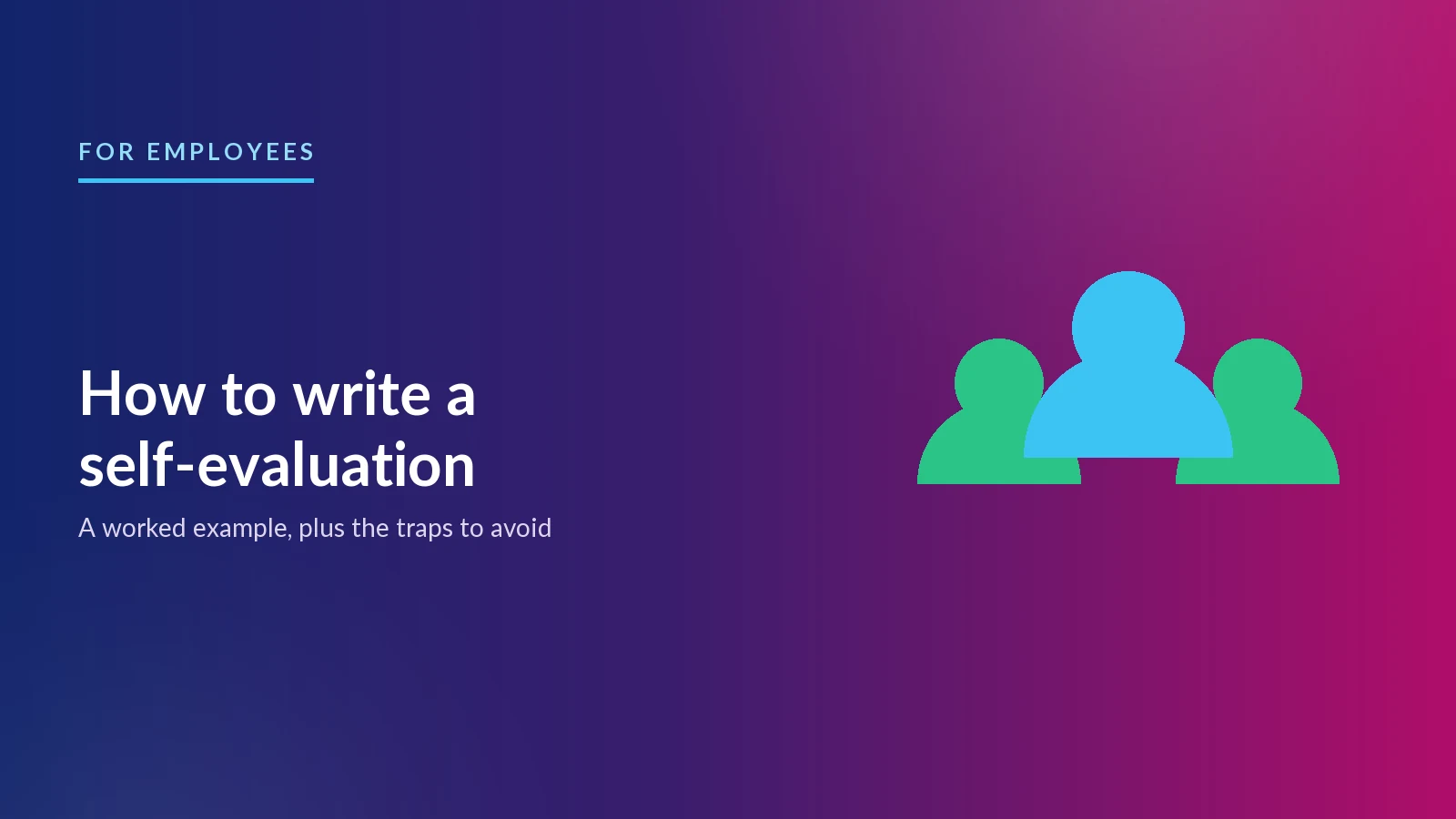 How to write a self-evaluation