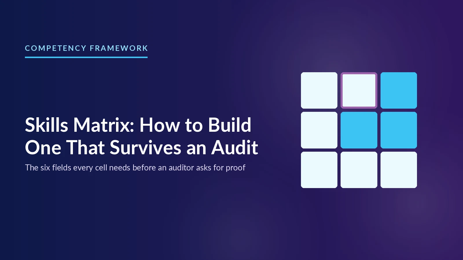 Skills Matrix: How to Build One That Survives an Audit