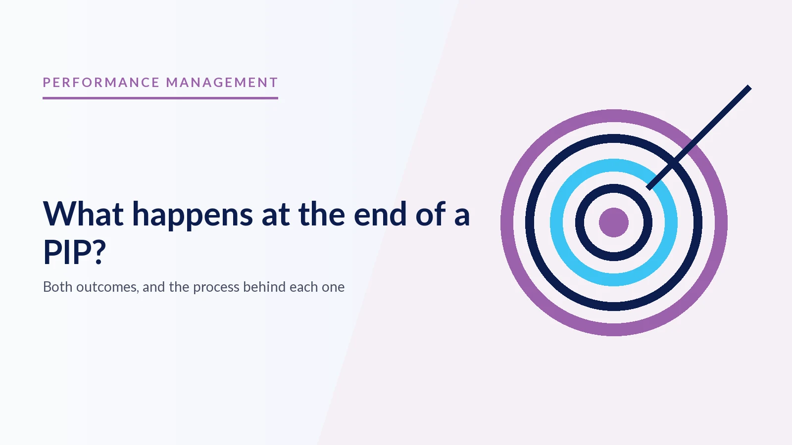 What happens at the end of a PIP?