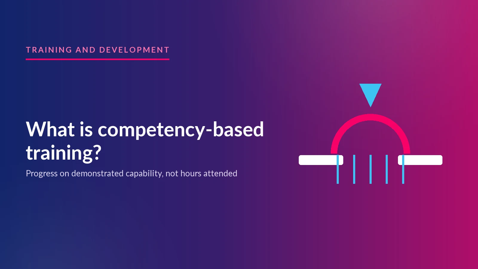 What is competency-based training?