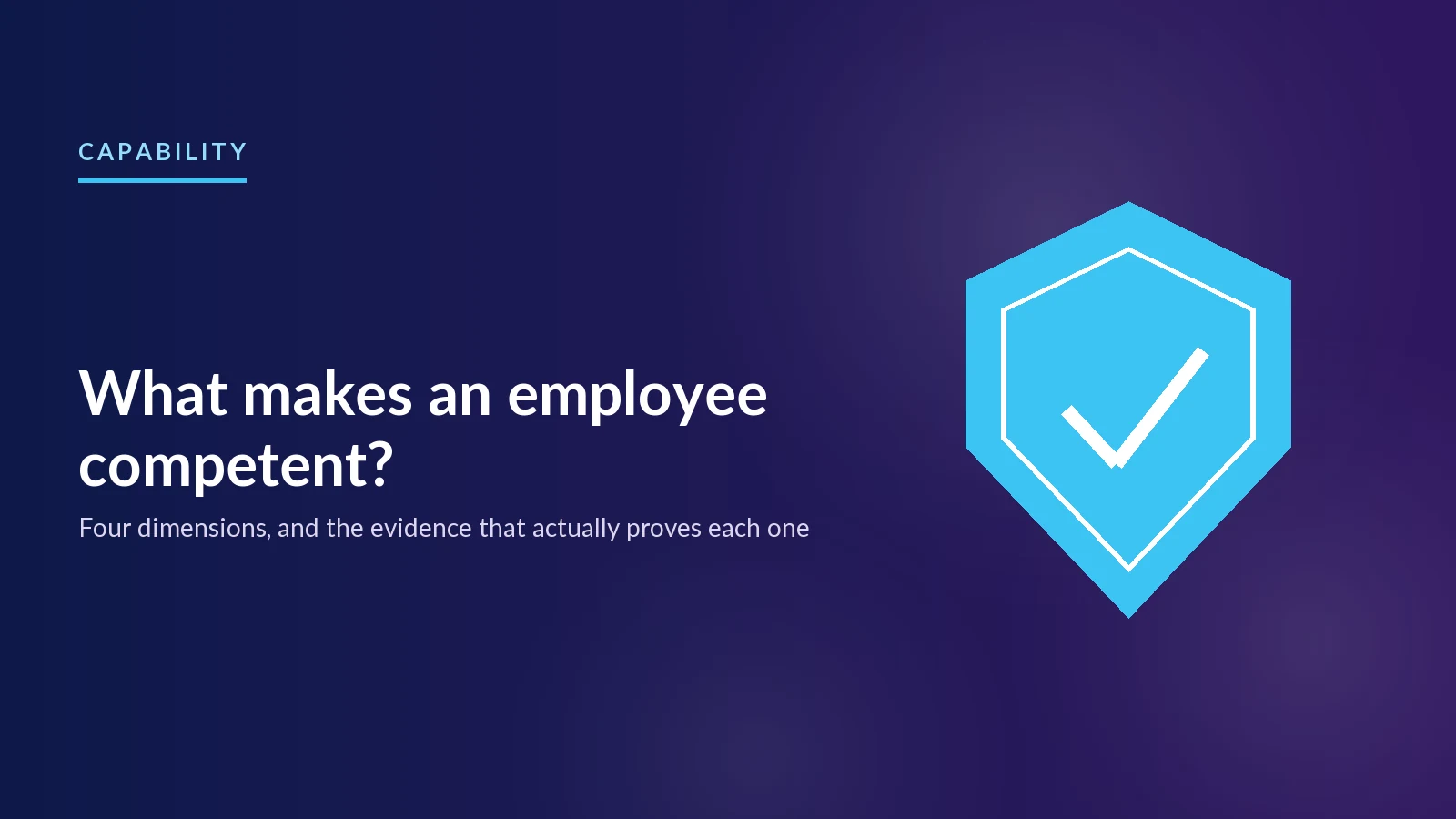 What makes an employee competent?