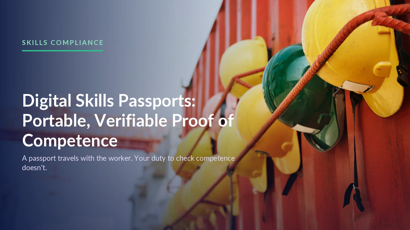 Digital Skills Passports: Portable, Verifiable Proof of Competence
