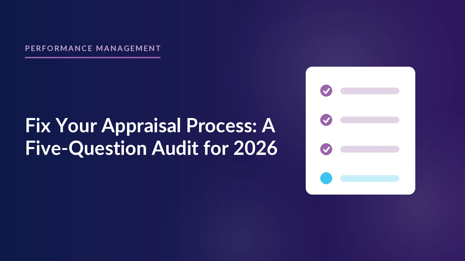 Is Your Appraisal Process Stuck in the Stone Age?