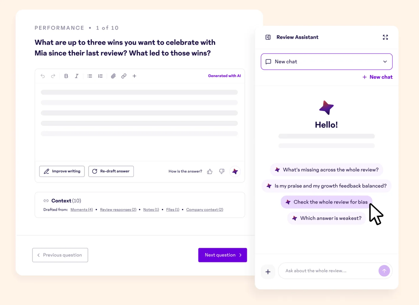 15Five check-ins and manager effectiveness dashboard