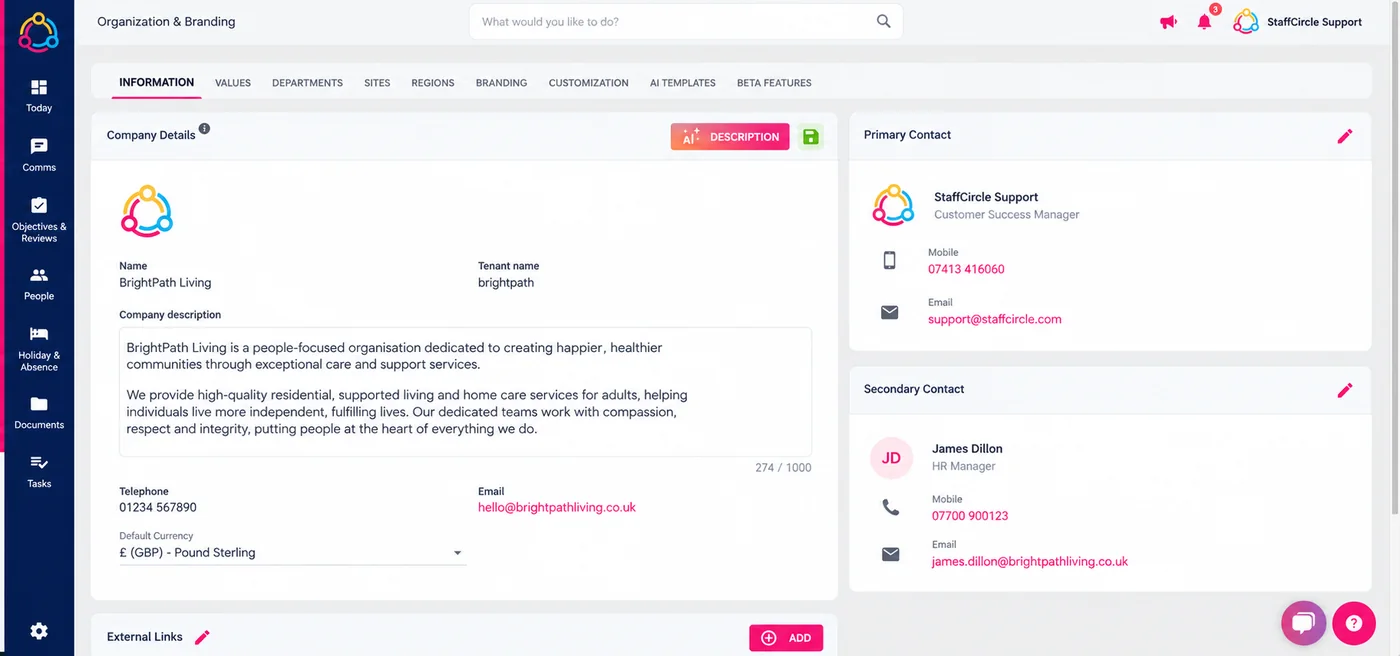 StaffCircle AI Competency Framework with role-based skills and proficiency levels
